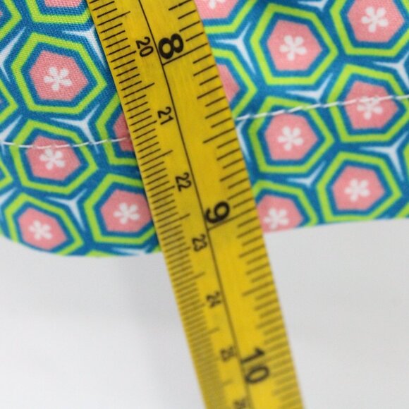 Vintage Michael's Shorts Men Pink Geometrical Pattern Drawstring Retro Small 90s - Picture 8 of 8